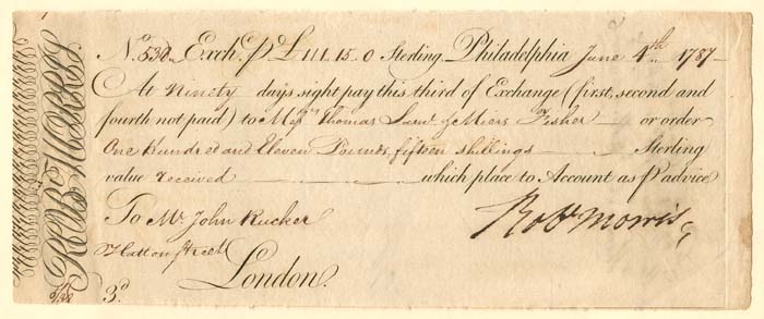 Robert Morris signed Document - Autograph - Signer of the Declaration of Independence